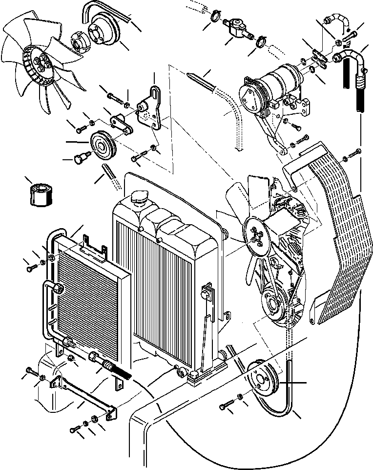 |$140. AIR CONDITIONER CONDENSER PIPING - S/N  A20814- [K5700-02A3] - Komatsu part WB140-2N S/N A20637-UP [wb1402n1] - Komatsu spare parts at sparepartskomatsu.com