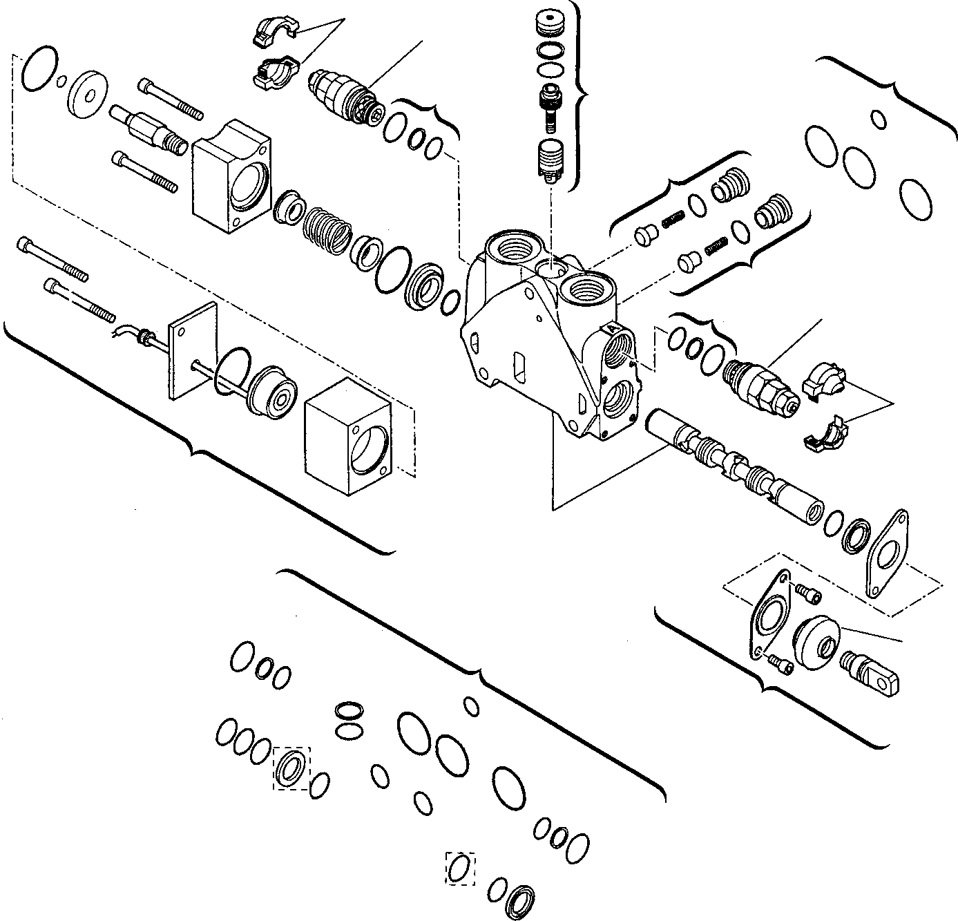 12. SHOVEL CONTROL VALVE (WITH RETURN TO DIG) (FOR BUCKET 4 IN 1) (4/5) [6275] - Komatsu part WB140PS-2 S/N 140F50001-Up [wb140_ps] - Komatsu spare parts at sparepartskomatsu.com