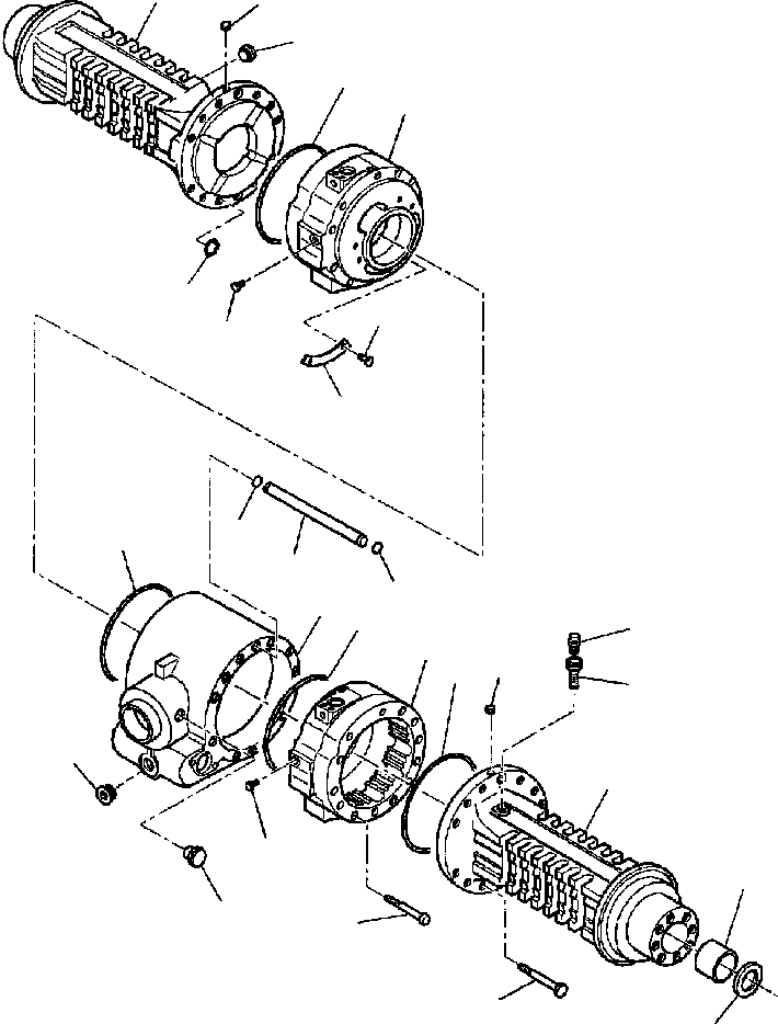 |$22. REAR AXLE - HOUSING [F3450-01A0] - Komatsu part WB140PS-2N S/N A40001-A40033 [wb140p2n] - Komatsu spare parts at sparepartskomatsu.com