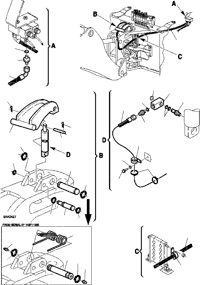 |$15. BRACKET AND BOOM - SAFETY LOCK [T7230-01A0] - Komatsu part WB140PS-2N S/N A40001-A40033 [wb140p2n] - Komatsu spare parts at sparepartskomatsu.com