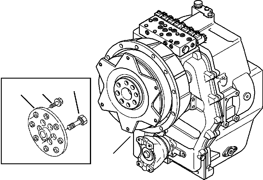 |$8. TRANSMISSION - COMPLETE ASSEMBLY [F3300-01A0] - Komatsu part WB140PS-2N S/N A40034-UP [wb140pn1] - Komatsu spare parts at sparepartskomatsu.com