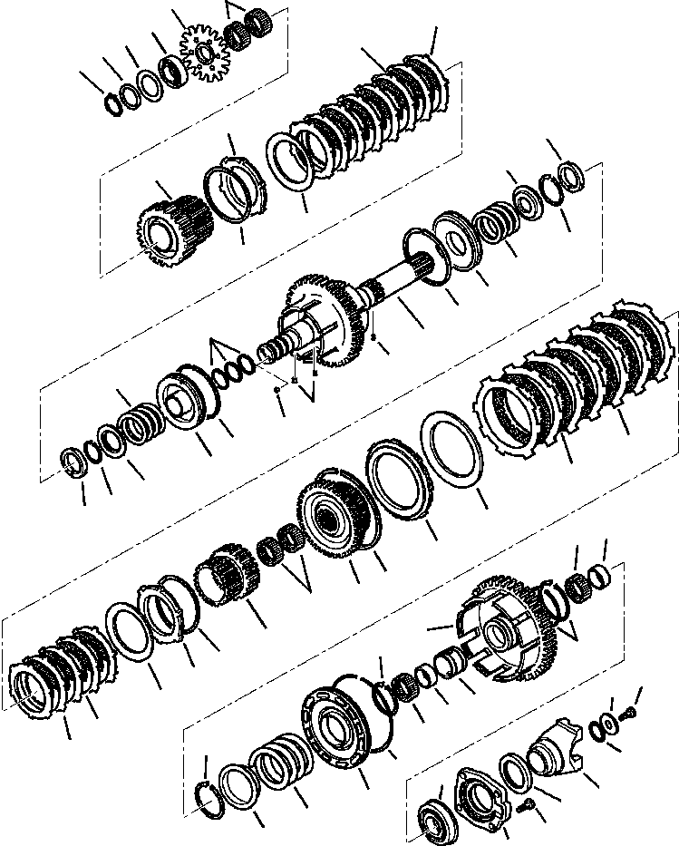 |$12. TRANSMISSION - 1ST, 3RD, AND 4TH GEAR CLUTCHES [F3300-01A4] - Komatsu part WB140PS-2N S/N A40034-UP [wb140pn1] - Komatsu spare parts at sparepartskomatsu.com