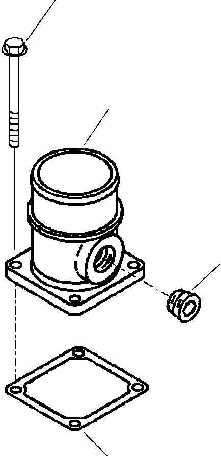 |$10. AIR INTAKE CONNECTOR [A1204-A1A2] - Komatsu part WB142-5 S/N A13001-UP [wb1425] - Komatsu spare parts at sparepartskomatsu.com