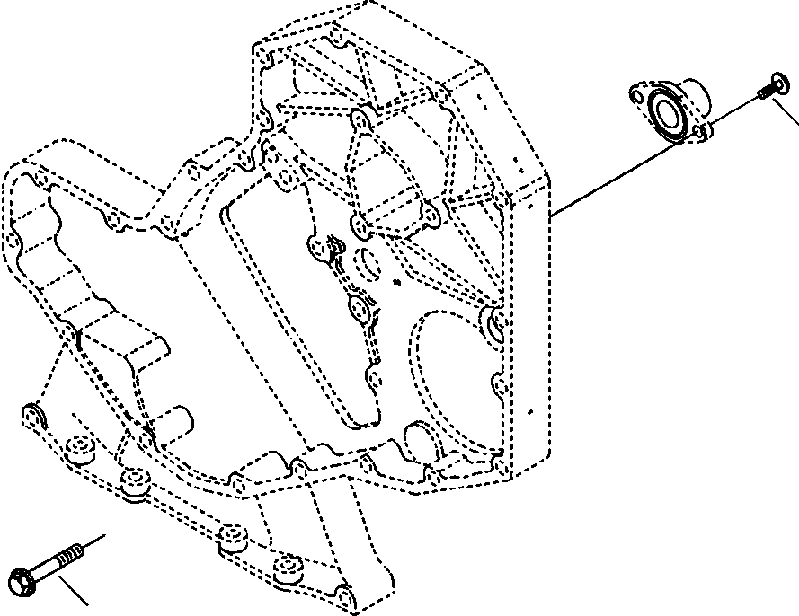 |$22. FRONT GEAR HOUSING MOUNTING [A2109-A1A3] - Komatsu part WB142-5 S/N A13001-UP [wb1425] - Komatsu spare parts at sparepartskomatsu.com