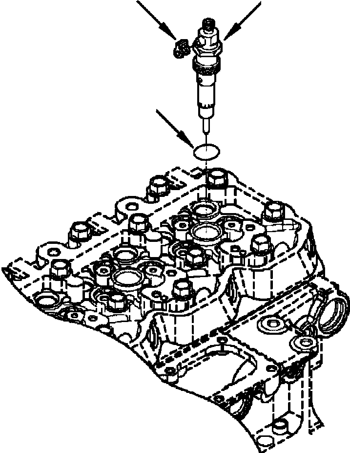 |$60. FUEL INJECTOR [A4112-A1A6] - Komatsu part WB142-5 S/N A13001-UP [wb1425] - Komatsu spare parts at sparepartskomatsu.com