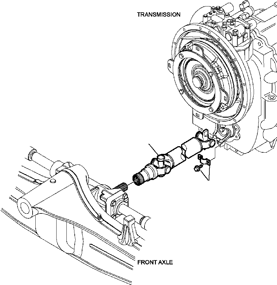 |$0. FRONT AXLE - 4WD DRIVE SHAFT [F3100-01A0] - Komatsu part WB142-5 S/N A13001-UP [wb1425] - Komatsu spare parts at sparepartskomatsu.com