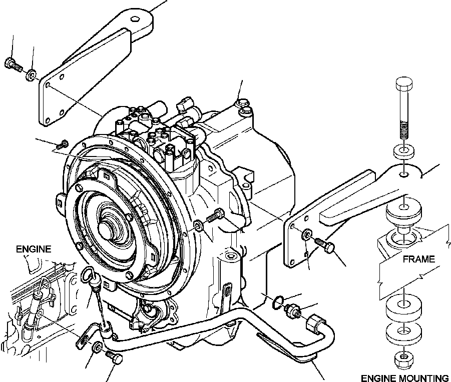 |$6. TRANSMISSION AND MOUNTING - 4WD (S/N  A13001-A13116 ) [F3160-01A0] - Komatsu part WB142-5 S/N A13001-UP [wb1425] - Komatsu spare parts at sparepartskomatsu.com