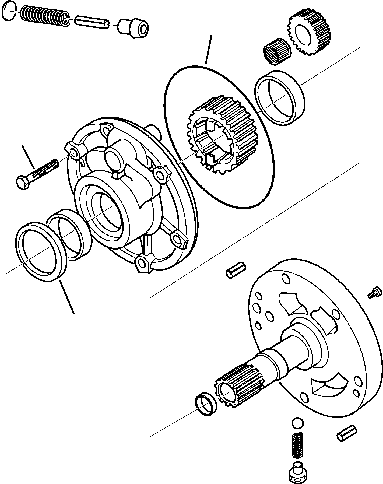 |$8. TRANSMISSION - 4WD SUPPLY PUMP (S/N  A13001-A13116 ) [F3201-01A0] - Komatsu part WB142-5 S/N A13001-UP [wb1425] - Komatsu spare parts at sparepartskomatsu.com