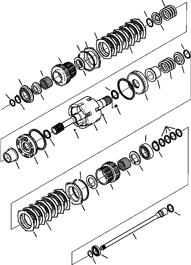 |$14. TRANSMISSION - 4WD FORWARD REVERSE CLUTCH (S/N  A13001-A13116 ) [F3204-01A0] - Komatsu part WB142-5 S/N A13001-UP [wb1425] - Komatsu spare parts at sparepartskomatsu.com