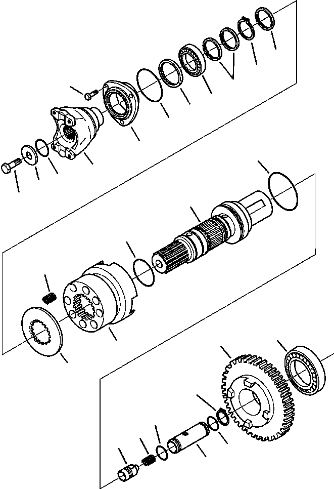 |$20. TRANSMISSION - 4WD SHAFT (S/N  A13001-A13116 ) [F3207-01A0] - Komatsu part WB142-5 S/N A13001-UP [wb1425] - Komatsu spare parts at sparepartskomatsu.com