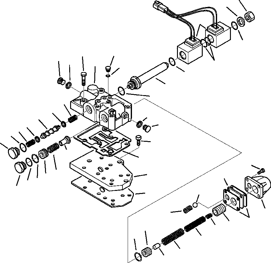 |$24. TRANSMISSION - 4WD CONTROL VALVE (S/N  A13001-A13116 ) [F3209-01A0] - Komatsu part WB142-5 S/N A13001-UP [wb1425] - Komatsu spare parts at sparepartskomatsu.com