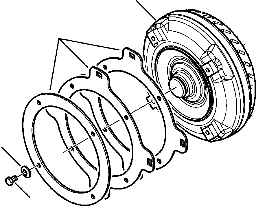 |$52. TRANSMISSION - 4WD TORQUE CONVERTER (S/N  A13117- ) [F3231-01A0] - Komatsu part WB142-5 S/N A13001-UP [wb1425] - Komatsu spare parts at sparepartskomatsu.com