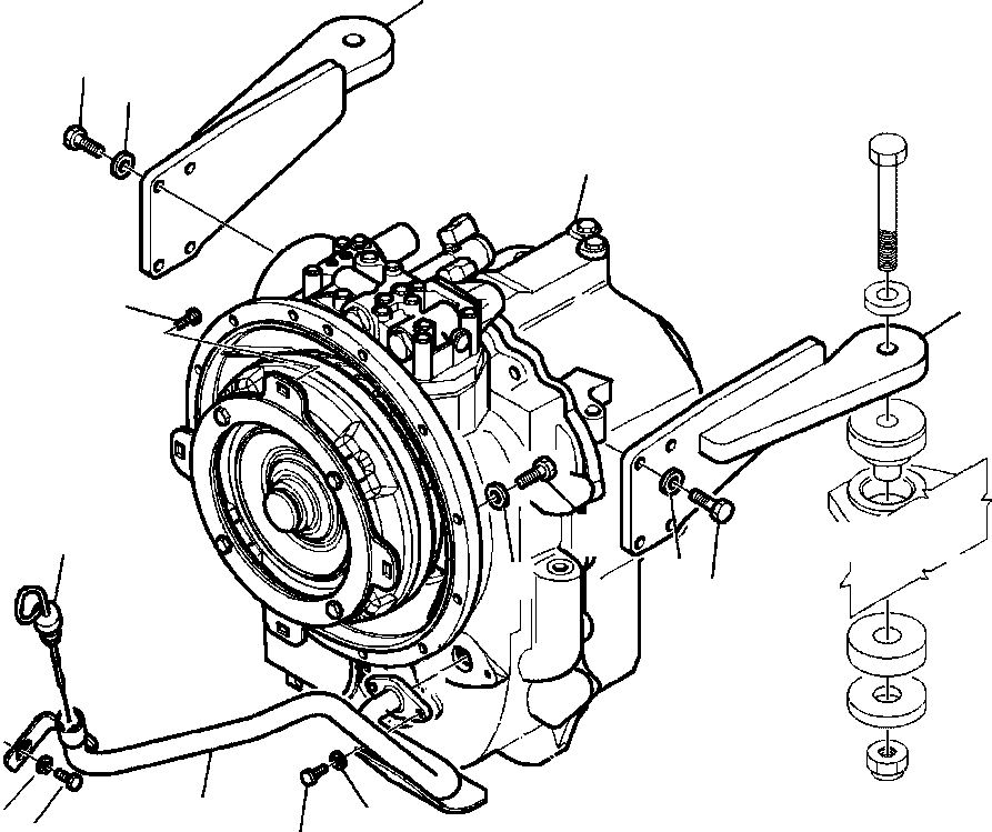 |$30. TRANSMISSION AND MOUNTING - 4WD (S/N  A13117- ) [F3220-01A0] - Komatsu part WB142-5 S/N A13001-UP [wb1425] - Komatsu spare parts at sparepartskomatsu.com