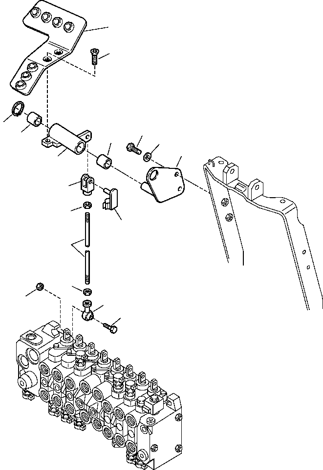 |$30. HAMMER CONTROL PEDAL SAE PATTERN [K4520-02A0] - Komatsu part WB142-5 S/N A13001-UP [wb1425] - Komatsu spare parts at sparepartskomatsu.com