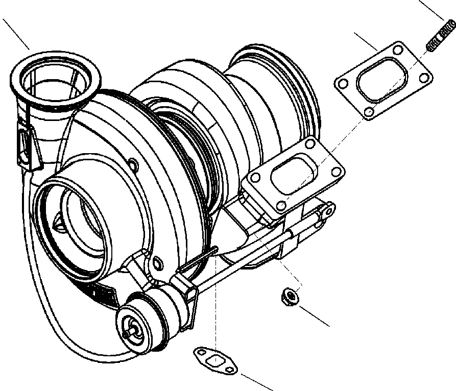 |$8. TURBOCHARGER MOUNTING [A1203-A1A5] - Komatsu part WB146-5 S/N A23001-UP [wb1465] - Komatsu spare parts at sparepartskomatsu.com