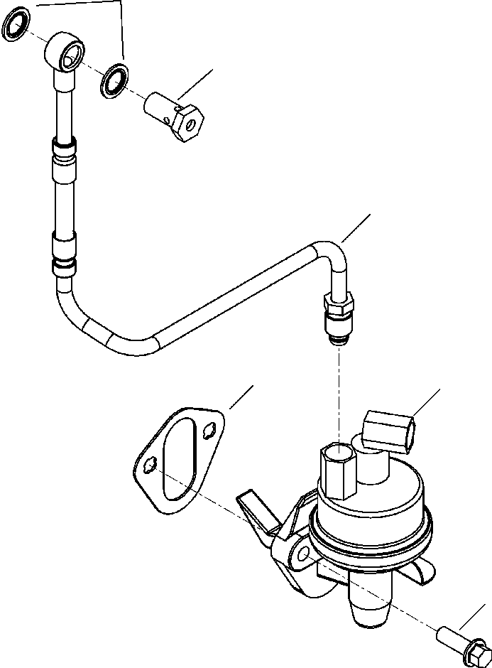 |$72. FUEL LIFT PUMP [A4215-A1A5] - Komatsu part WB146-5 S/N A23001-UP [wb1465] - Komatsu spare parts at sparepartskomatsu.com