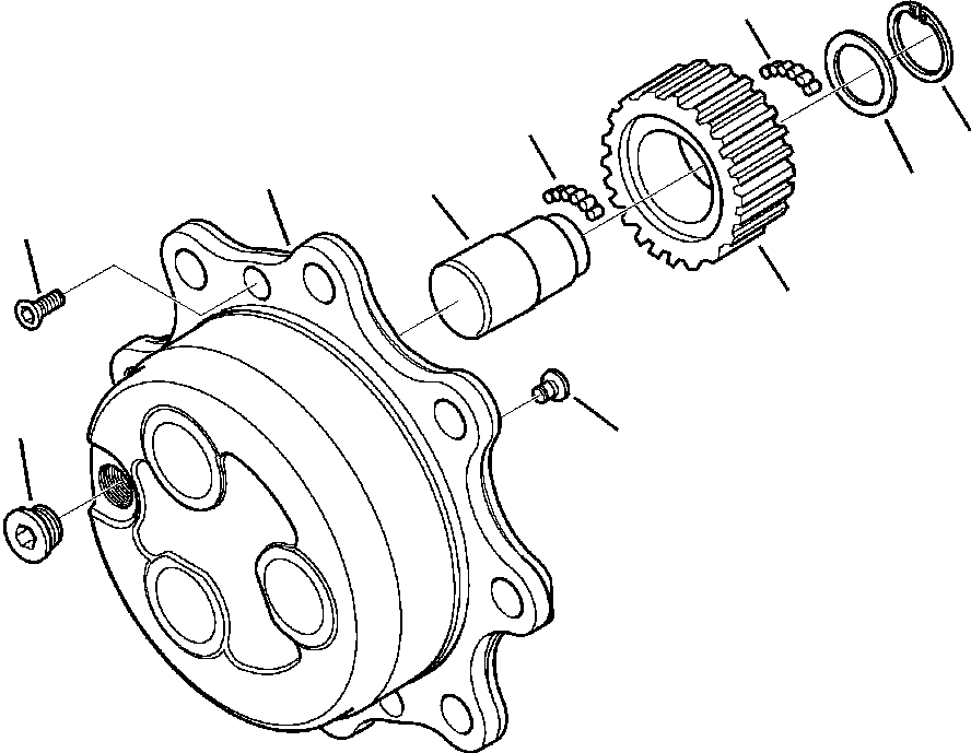 |$68. FRONT AXLE PLANETARY (9/9) [F3308-01A0] - Komatsu part WB146-5 S/N A23001-UP [wb1465] - Komatsu spare parts at sparepartskomatsu.com