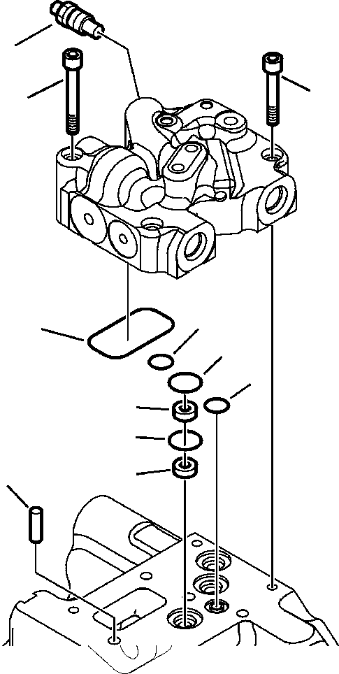 |$14. HYDRAULIC PUMP CONTROL VALVE MOUNTING (4/4) S/N  A23001-A24597 [H6104-01A0] - Komatsu part WB146-5 S/N A23001-UP [wb1465] - Komatsu spare parts at sparepartskomatsu.com