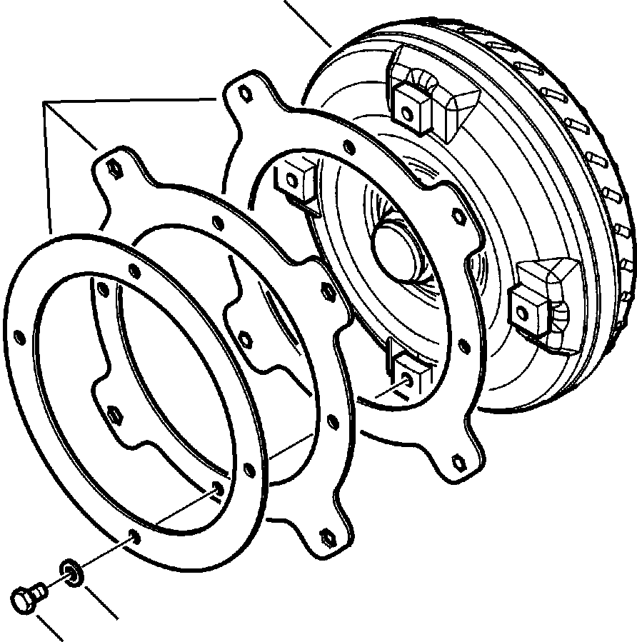 |$24. TRANSMISSION TORQUE CONVERTER [F3209-01A0] - Komatsu part WB146PS-5 S/N A43001-UP [wb146ps5] - Komatsu spare parts at sparepartskomatsu.com