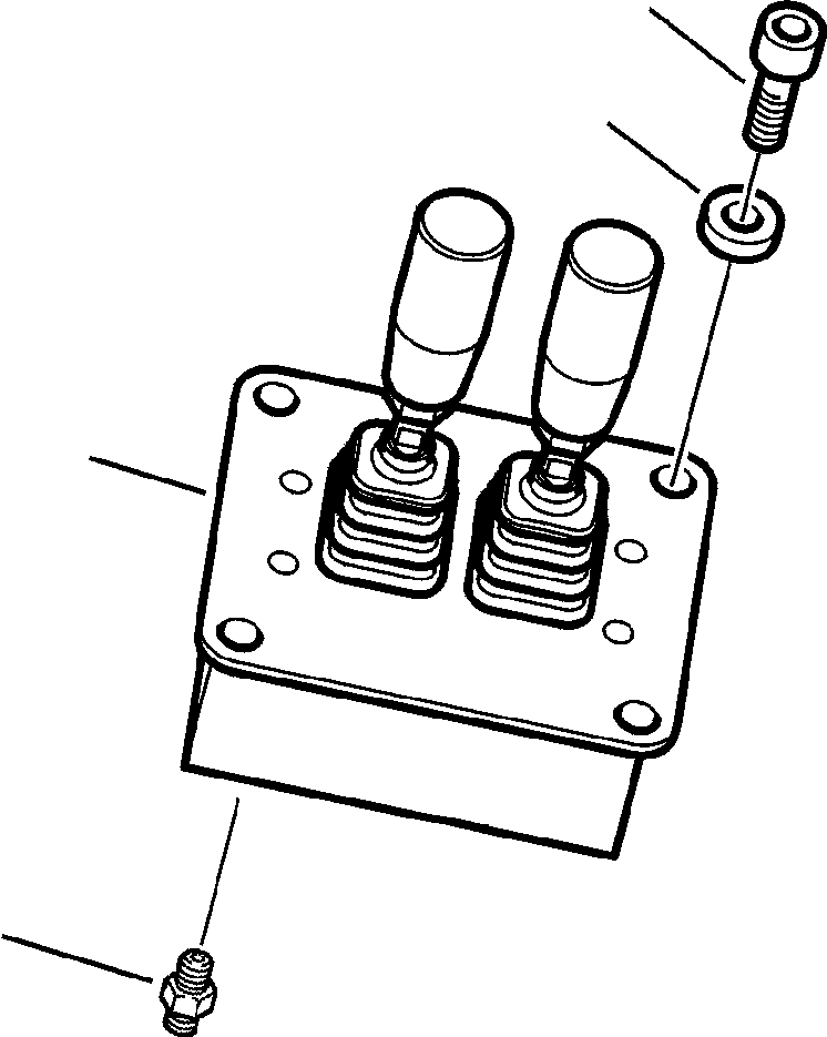 |$16. OUTRIGGER CONTROL MOUNTING [K4600-01A0] - Komatsu part WB146PS-5 S/N A43001-UP [wb146ps5] - Komatsu spare parts at sparepartskomatsu.com