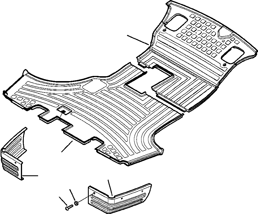 |$20. CAB ASSEMBLY FLOOR MATS AND TOE BOARDS [K4800-01A0] - Komatsu part WB146PS-5 S/N A43001-UP [wb146ps5] - Komatsu spare parts at sparepartskomatsu.com