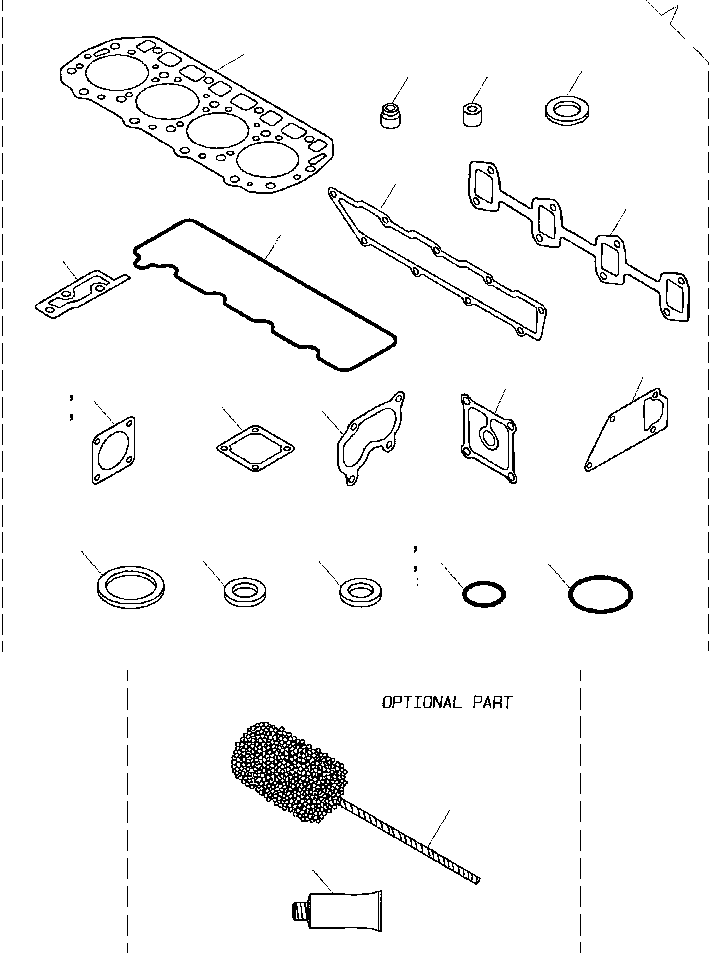 |$20. GASKET SET - TURBO ENGINE [A0996-01A0] - Komatsu part WB150-2N S/N A60001-A60028 [wb1502n] - Komatsu spare parts at sparepartskomatsu.com