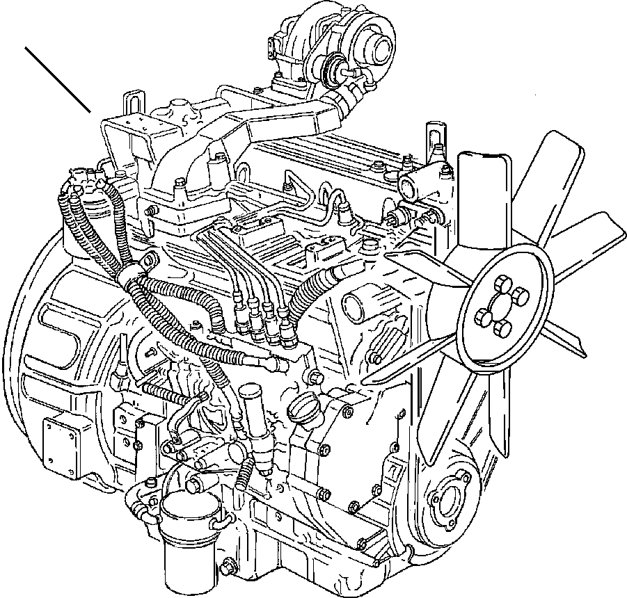 |$0. ENGINE - COMPLETE ASSEMBLY [A0100-01A0] - Komatsu part WB150-2N S/N A60029-UP [wb1502n1] - Komatsu spare parts at sparepartskomatsu.com