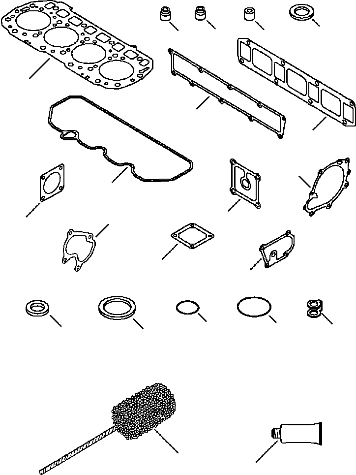 |$49. ENGINE - GASKET KIT [A0160-01A1] - Komatsu part WB150-2N S/N A60029-UP [wb1502n1] - Komatsu spare parts at sparepartskomatsu.com