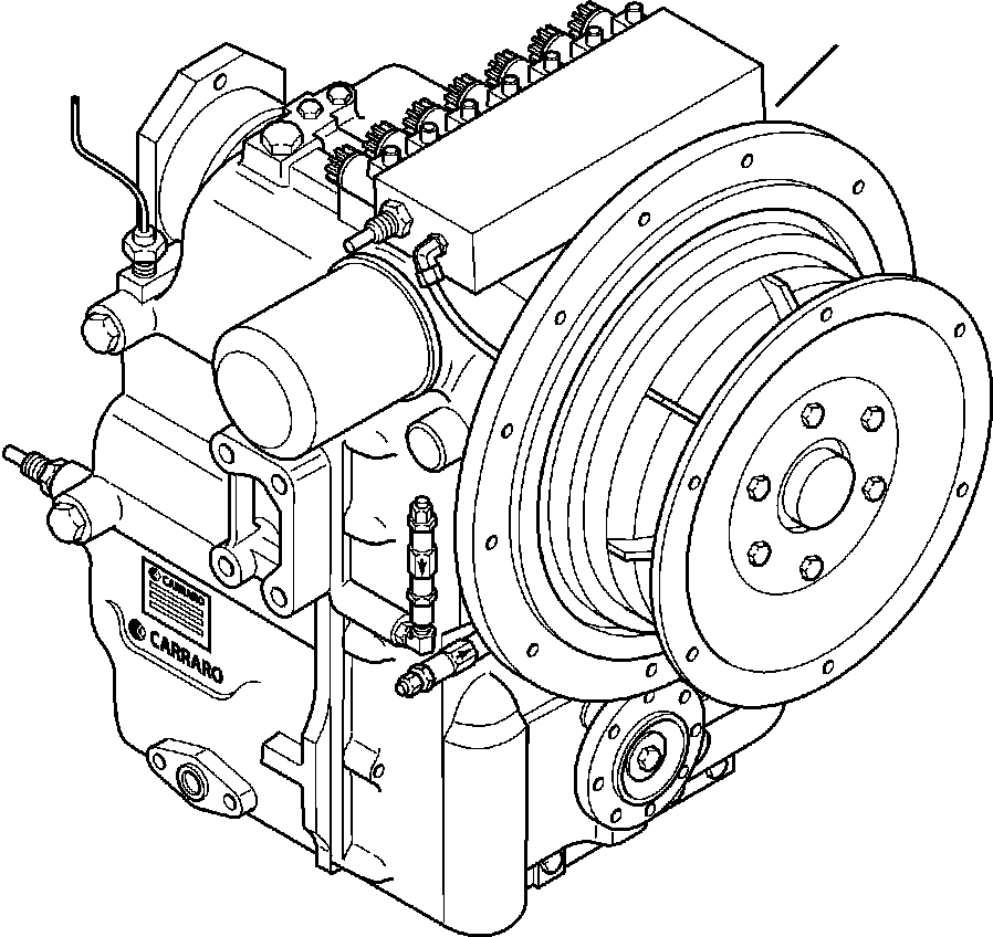 |$4. TRANSMISSION - COMPLETE ASSEMBLY [F3220-01A1] - Komatsu part WB150AWS-2N S/N A90002-UP [wb150an1] - Komatsu spare parts at sparepartskomatsu.com