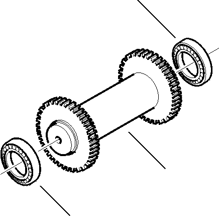 |$9. TRANSMISSION - REVERSE IDLER SHAFT [F3230-01A0] - Komatsu part WB150AWS-2N S/N A90002-UP [wb150an1] - Komatsu spare parts at sparepartskomatsu.com