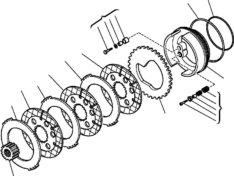 |$28. REAR AXLE - WHEEL BRAKES [F3476-01A0] - Komatsu part WB150AWS-2N S/N A90001 [wb150awn] - Komatsu spare parts at sparepartskomatsu.com