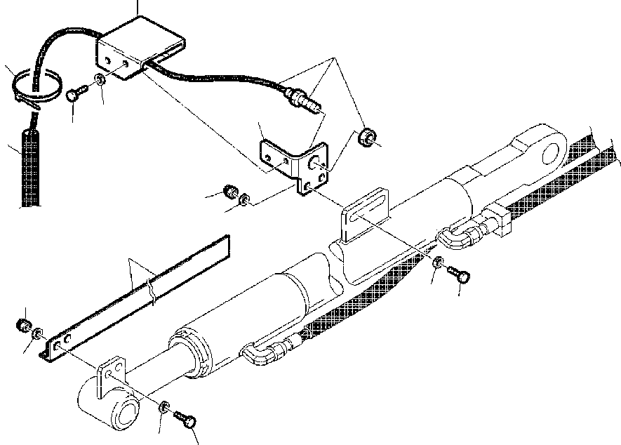 |$44. HYDRAULIC PIPING - SHOVEL DUMP CYLINDER RETURN TO DIG [H6645-01A0] - Komatsu part WB150PS-2N S/N A70001-A70009 [wb150p2n] - Komatsu spare parts at sparepartskomatsu.com