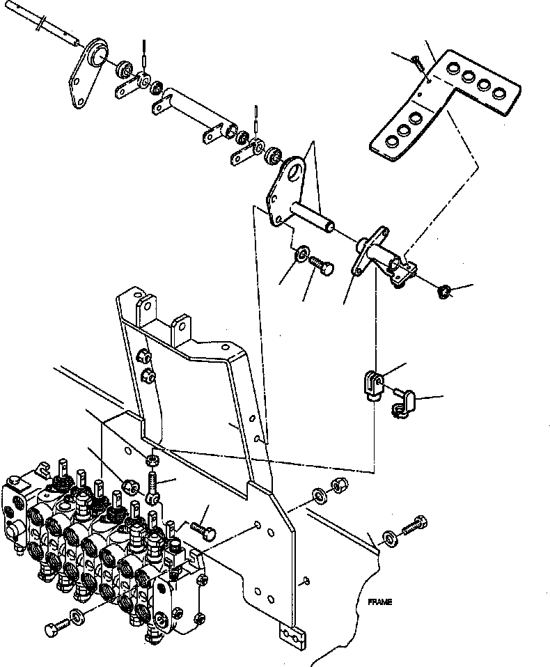 |$13. BACKHOE CONTROL PEDAL - KOMATSU LAYOUT - RIGHT SIDE [K4530-02A0] - Komatsu part WB150PS-2N S/N A70001-A70009 [wb150p2n] - Komatsu spare parts at sparepartskomatsu.com