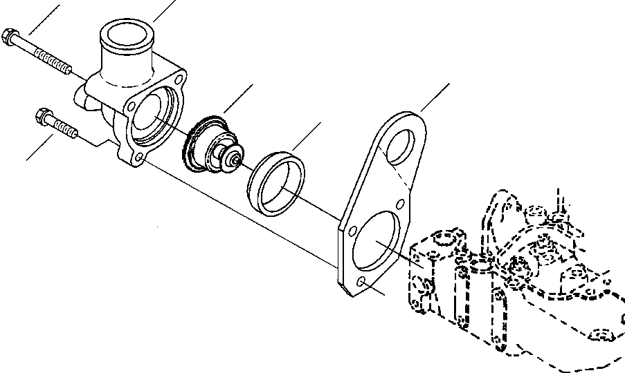 |$78. THERMOSTAT AND HOUSING [A5109-A1A3] - Komatsu part WB156-5 BACKHOE LOADER S/N A63001-UP [wb1565] - Komatsu spare parts at sparepartskomatsu.com