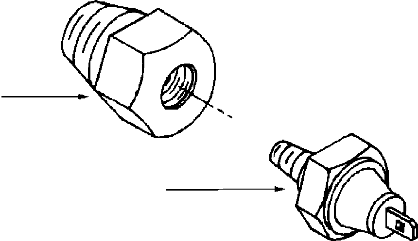 |$94. LUBRICATING OIL PRESSURE SENSOR [A6118-A2A1] - Komatsu part WB156-5 BACKHOE LOADER S/N A63001-UP [wb1565] - Komatsu spare parts at sparepartskomatsu.com