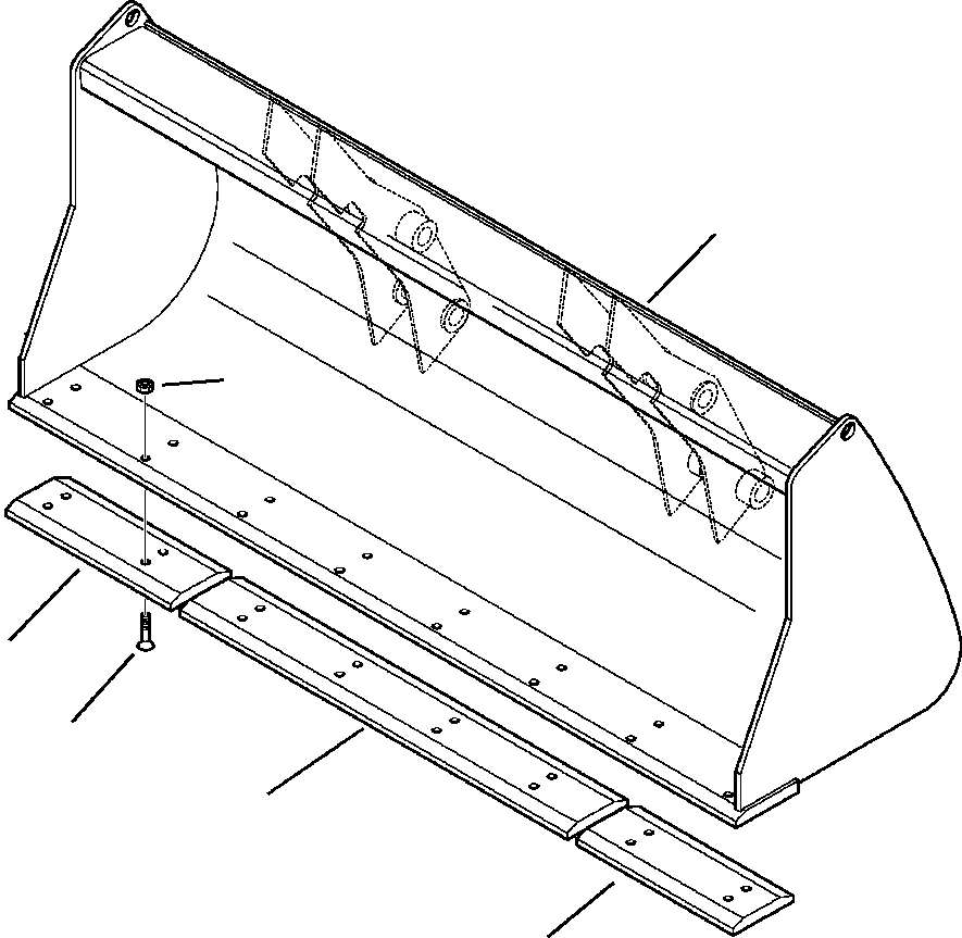 |$10. GENERAL PURPOSE BUCKET 1.15 CUBIC METER (1.5 CUBIC YARD) [T1050-01A1] - Komatsu part WB156-5 BACKHOE LOADER S/N A63001-UP [wb1565] - Komatsu spare parts at sparepartskomatsu.com