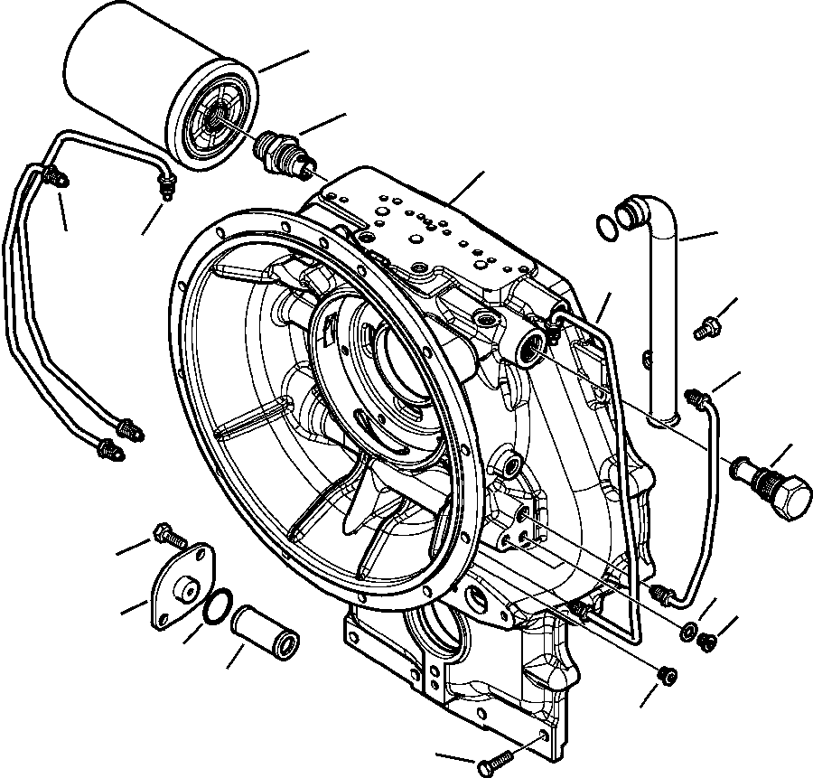 |$10. TRANSMISSION FRONT HOUSING [F3202-01A0] - Komatsu part WB156PS-5 S/N A73001-UP [wb156ps5] - Komatsu spare parts at sparepartskomatsu.com