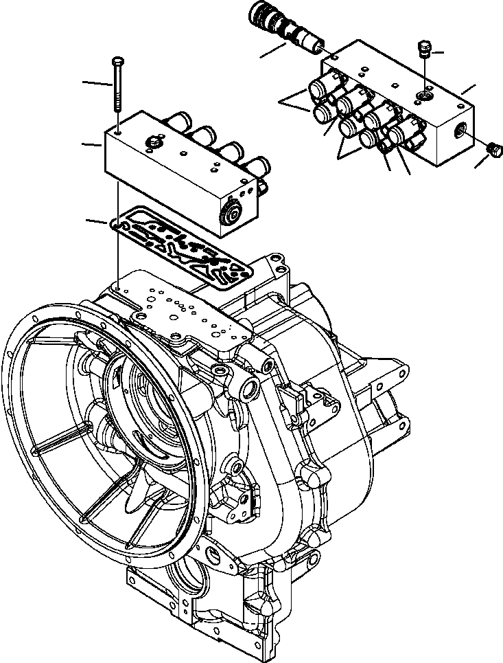 |$22. TRANSMISSION CONTROL VALVE [F3208-01A0] - Komatsu part WB156PS-5 S/N A73001-UP [wb156ps5] - Komatsu spare parts at sparepartskomatsu.com