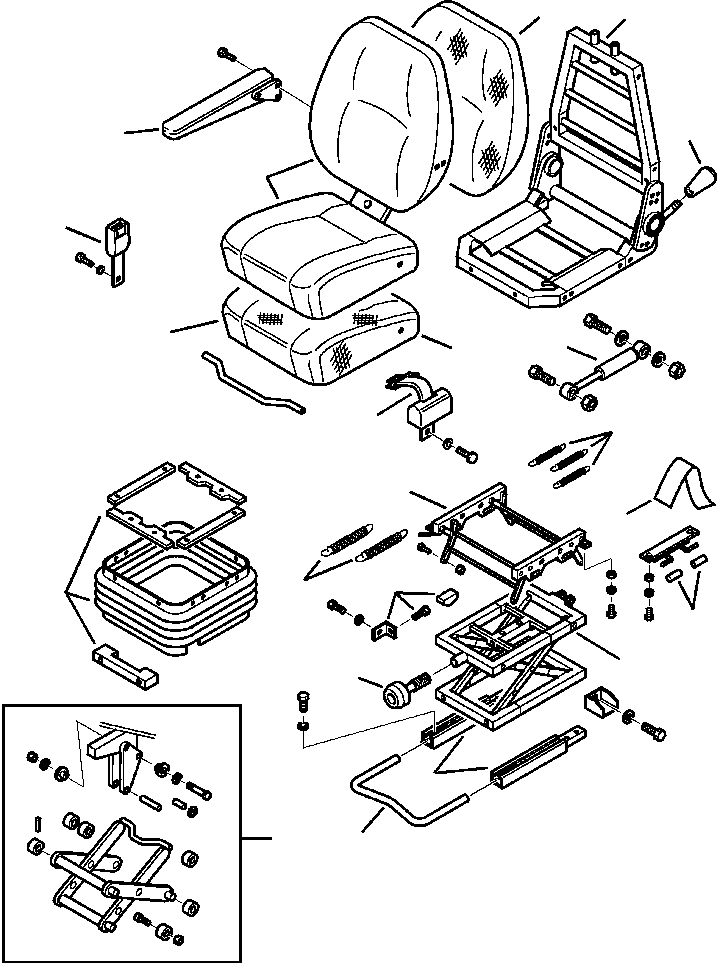 |$56. CAB ASSEMBLY OPERATORS SEAT [K5013-01A1] - Komatsu part WB156PS-5 S/N A73001-UP [wb156ps5] - Komatsu spare parts at sparepartskomatsu.com