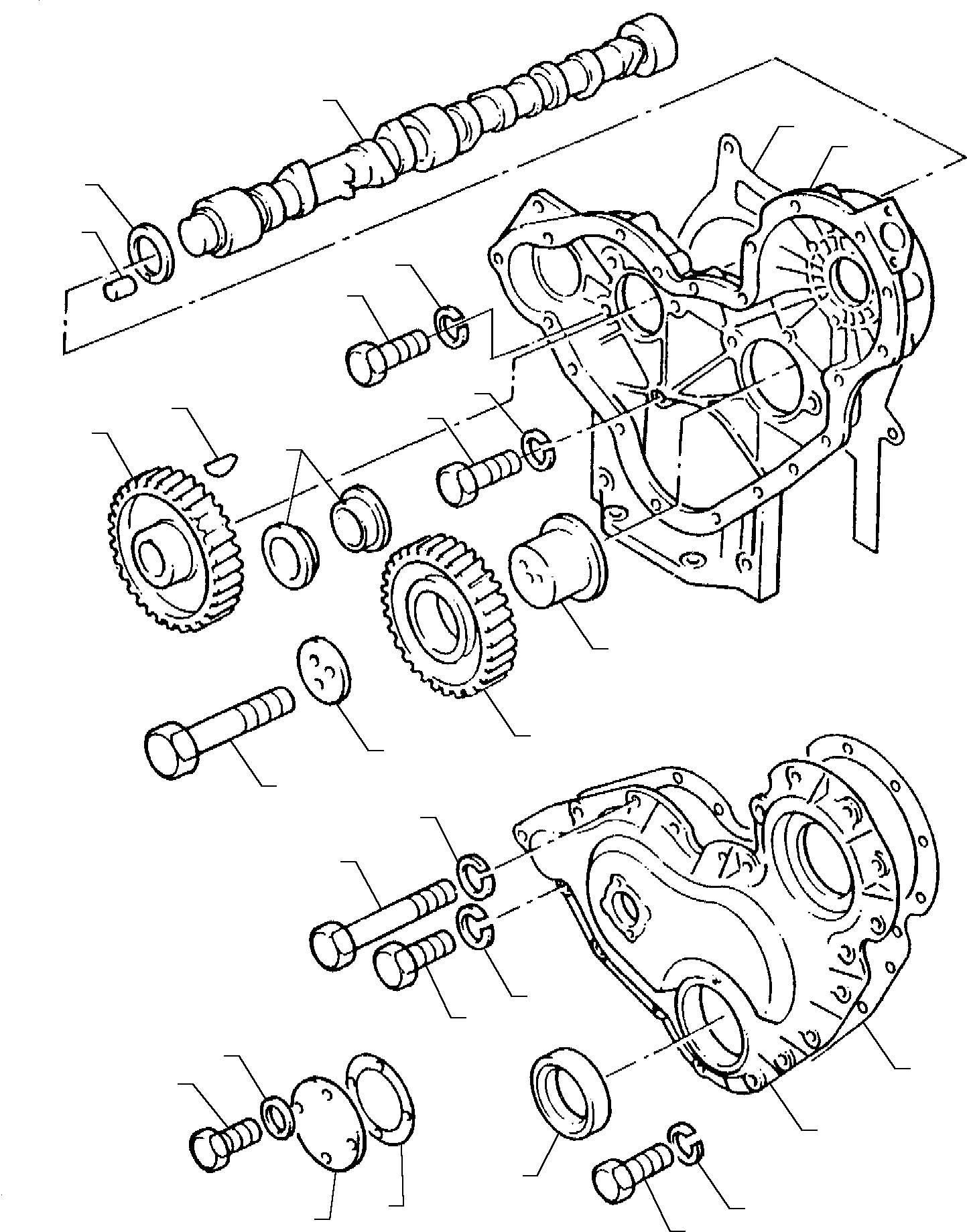 21. TIMING GEAR AND CAMSHAFT (TURBO ENGINE) [0206] - Komatsu part WB91R-1 WB93R-1 S/N 0000007-Up [wb9193r1] - Komatsu spare parts at sparepartskomatsu.com