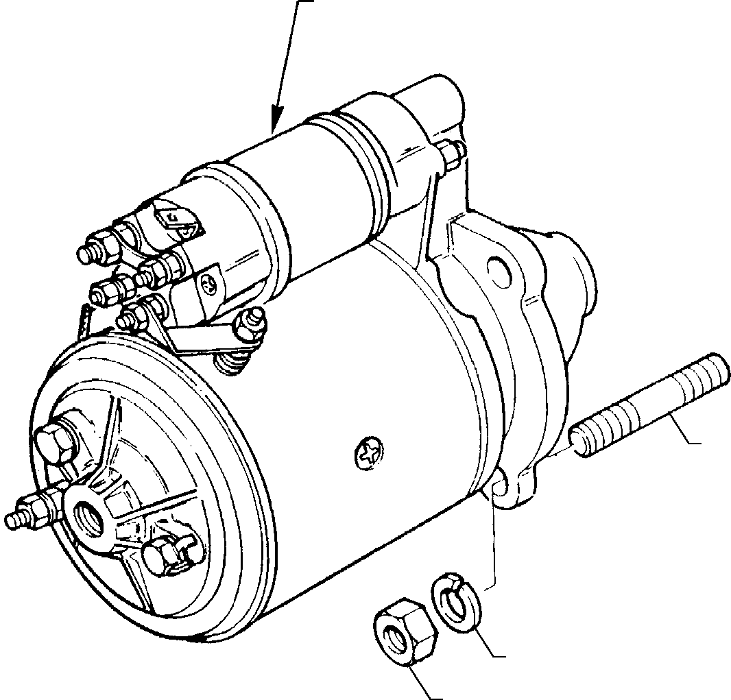 53. STARTER MOTOR AND MOUNTINGS (TURBO ENGINE) [0622] - Komatsu part WB91R-1 WB93R-1 S/N 0000007-Up [wb9193r1] - Komatsu spare parts at sparepartskomatsu.com