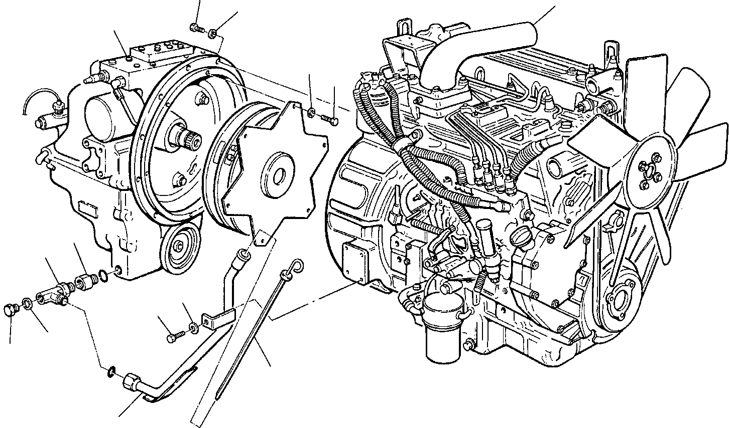 2. ENGINE AND DRIVE CONNECTION [1010] - Komatsu part WB91R-2 S/N 91F20001-Up [wb91r_2] - Komatsu spare parts at sparepartskomatsu.com