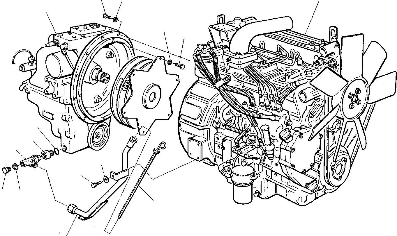 2. ENGINE AND DRIVE CONNECTION [1010] - Komatsu part WB91R-2 S/N 91F20070-Up [wb91r_2a] - Komatsu spare parts at sparepartskomatsu.com