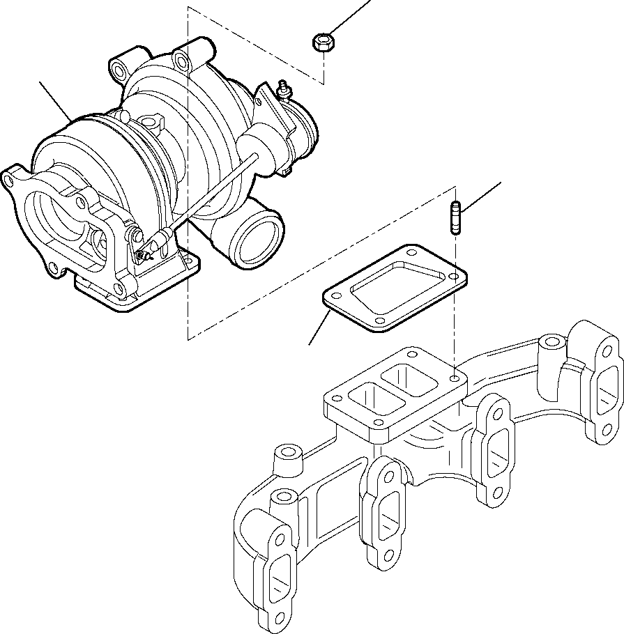 7. EXHAUST MANIFOLD (2/3) [0155] - Komatsu part WB93R-5E0 S/N F61778, F61782, F61801, F61802 (RUSSIA SPECIFICATION TIER 2 ENG. INSTALLED) [wb93r5ru] - Komatsu spare parts at sparepartskomatsu.com