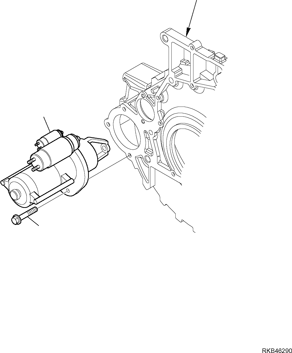 33. STARTER MOTOR (1/2) [0605] - Komatsu part WB93R-5E0 S/N F61778, F61782, F61801, F61802 (RUSSIA SPECIFICATION TIER 2 ENG. INSTALLED) [wb93r5ru] - Komatsu spare parts at sparepartskomatsu.com