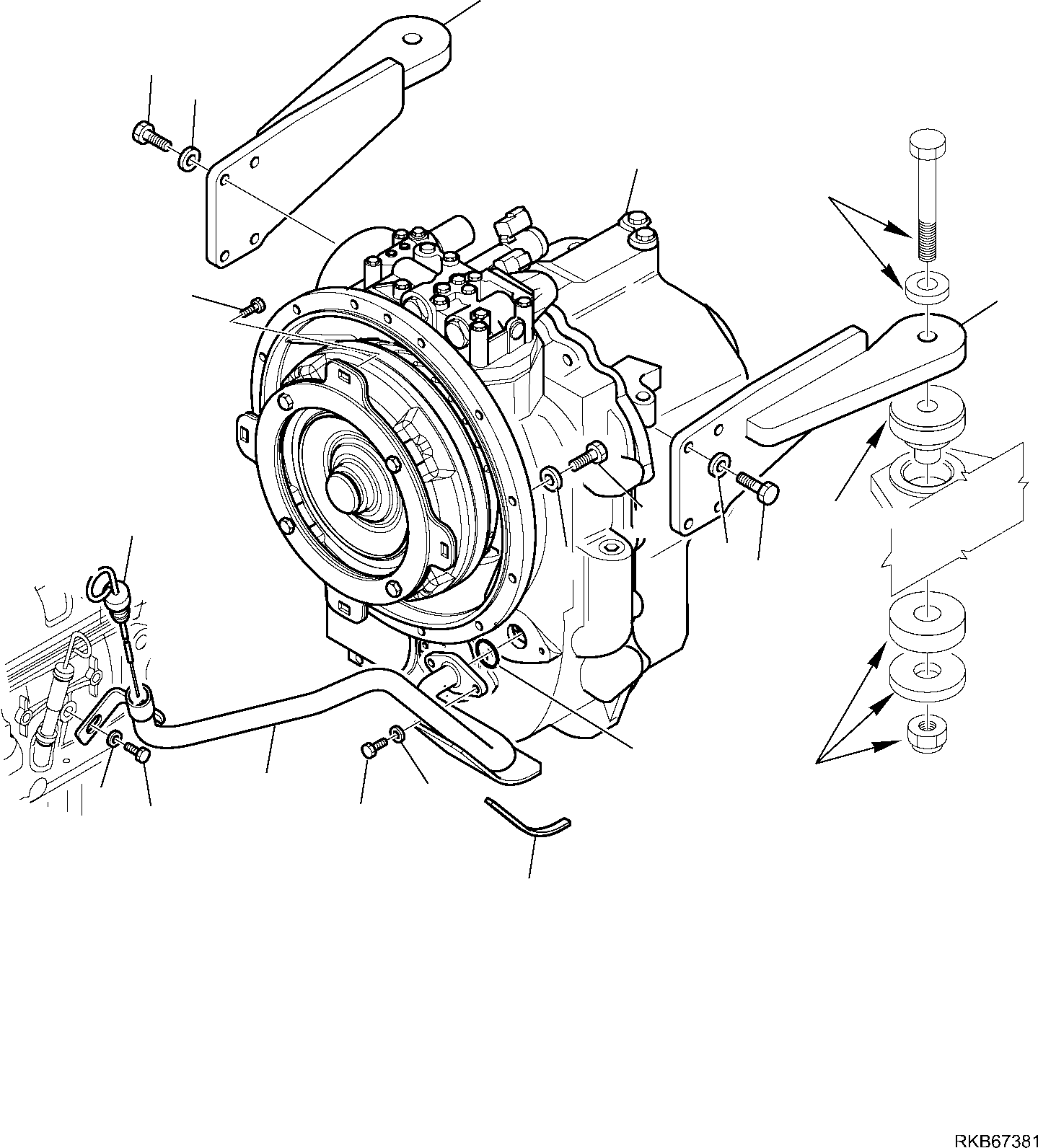 8. TRANSMISSION FIXING [3160] - Komatsu part WB93R-5E0 S/N F61778, F61782, F61801, F61802 (RUSSIA SPECIFICATION TIER 2 ENG. INSTALLED) [wb93r5ru] - Komatsu spare parts at sparepartskomatsu.com