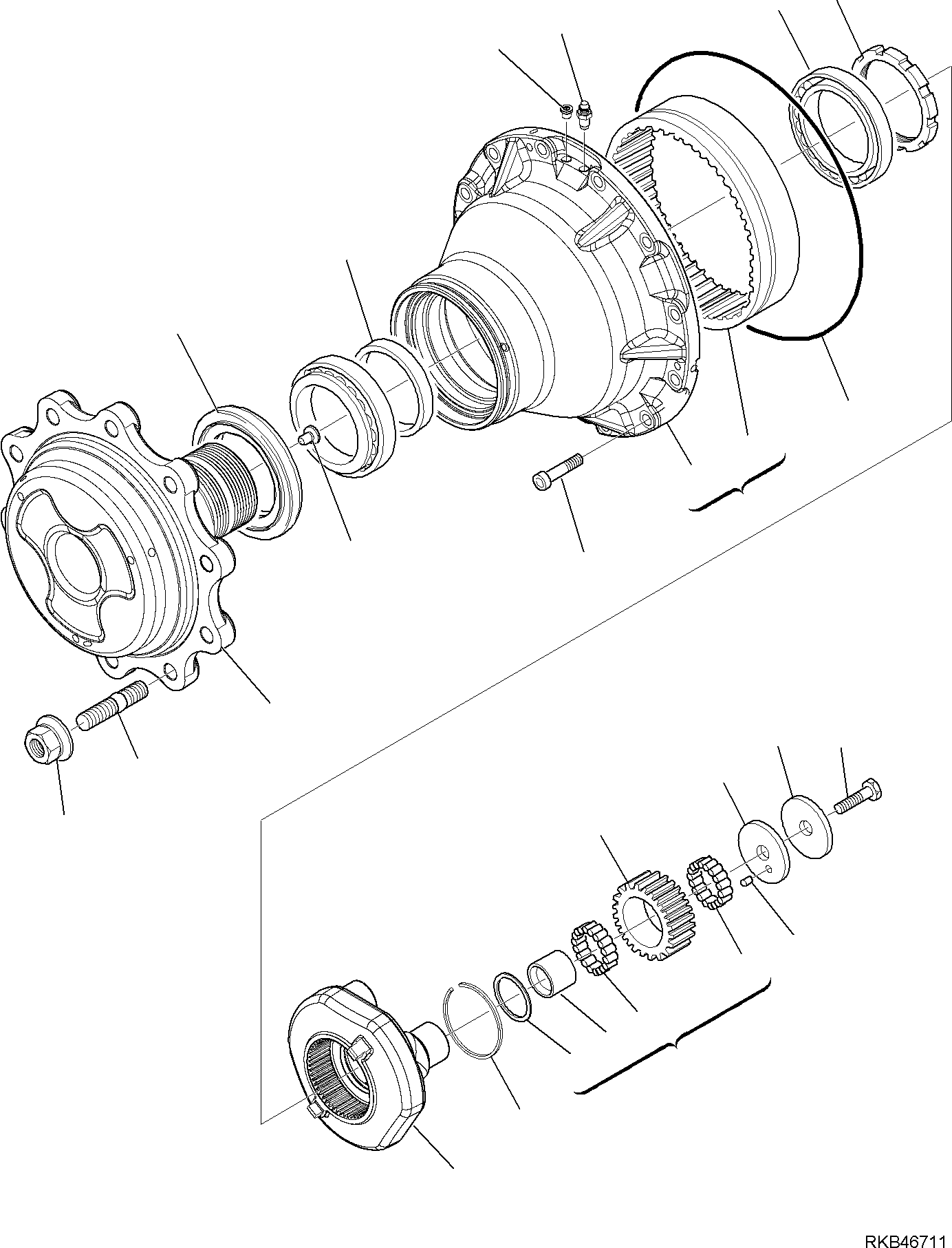 32. REAR AXLE (6/8) [3485] - Komatsu part WB93R-5E0 S/N F61778, F61782, F61801, F61802 (RUSSIA SPECIFICATION TIER 2 ENG. INSTALLED) [wb93r5ru] - Komatsu spare parts at sparepartskomatsu.com