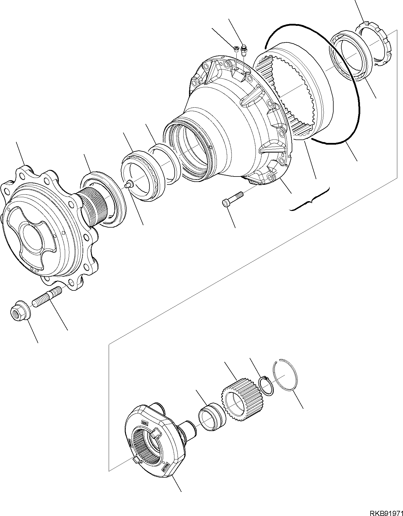 33. REAR AXLE (6/8) [3486] - Komatsu part WB93R-5E0 S/N F61778, F61782, F61801, F61802 (RUSSIA SPECIFICATION TIER 2 ENG. INSTALLED) [wb93r5ru] - Komatsu spare parts at sparepartskomatsu.com