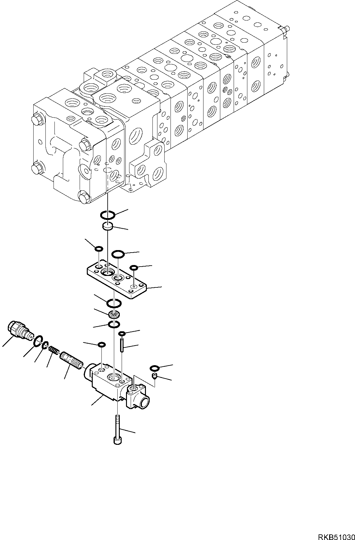 13. 10-SPOOL CONTROL VALVE MECHANICAL CONTROLS (4/16) [6226] - Komatsu part WB93R-5E0 S/N F61778, F61782, F61801, F61802 (RUSSIA SPECIFICATION TIER 2 ENG. INSTALLED) [wb93r5ru] - Komatsu spare parts at sparepartskomatsu.com