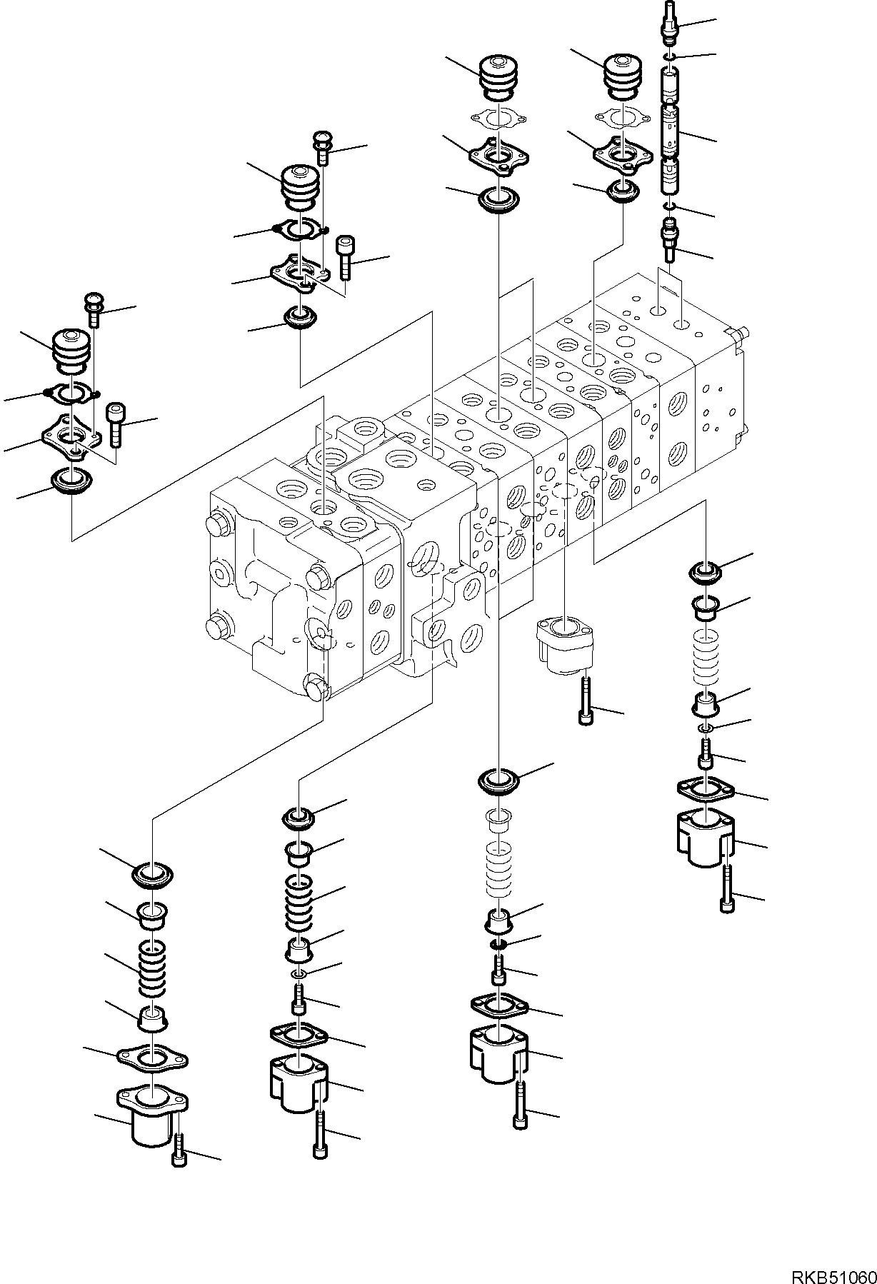 16. 10-SPOOL CONTROL VALVE MECHANICAL CONTROLS (7/16) [6232] - Komatsu part WB93R-5E0 S/N F61778, F61782, F61801, F61802 (RUSSIA SPECIFICATION TIER 2 ENG. INSTALLED) [wb93r5ru] - Komatsu spare parts at sparepartskomatsu.com